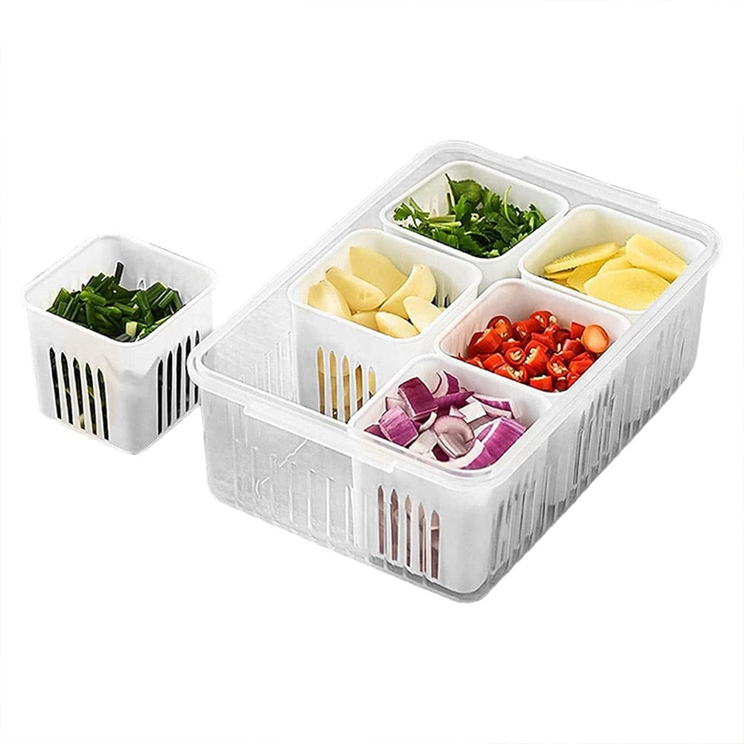Fridge Storage Box – Freezer & Kitchen Organizer for Vegetables & Food (1 Pc) Fridge Storage Box – Freezer & Kitchen Organizer for Vegetables & Food (1 Pc)